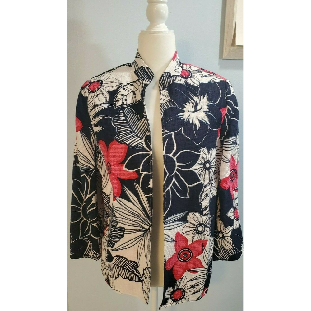 Alfred Dunner Jacket Blazer Work Or Casual Size 12